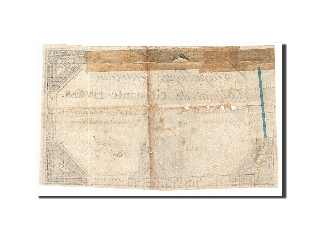 Banknote, France, 50 Livres, 1792, 1792-12-14, F(12-15), KM:A72, Lafaurie:164