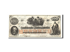 Confederate States of America, 100 Dollars, 1862, KM:45, 1862-08-26, TTB+