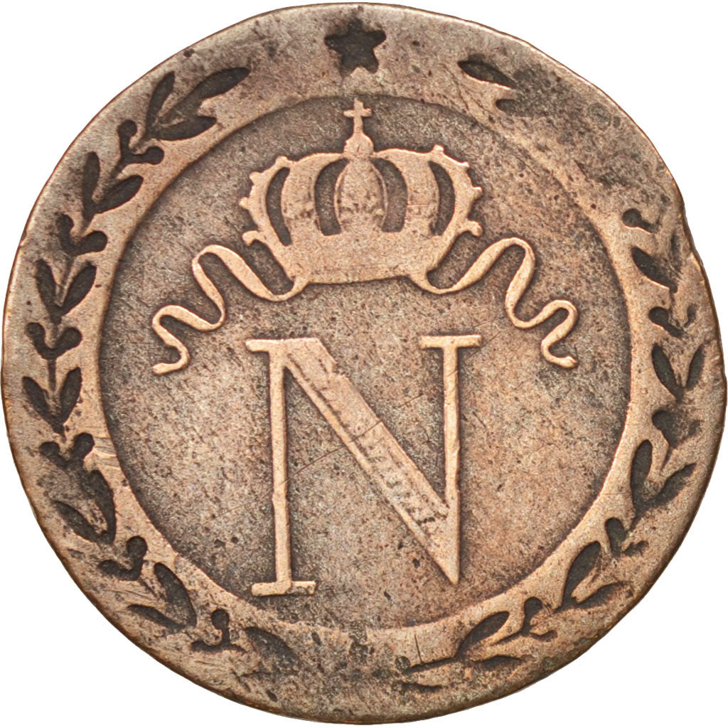 France, Napoléon I, 10 Centimes, 1809, Lille, VF(30-35), Billon, KM:676.9
