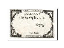 Francia, 5 Livres, 1793, Coipel, KM:A76, 1793-10-31, BB+, Lafaurie:171