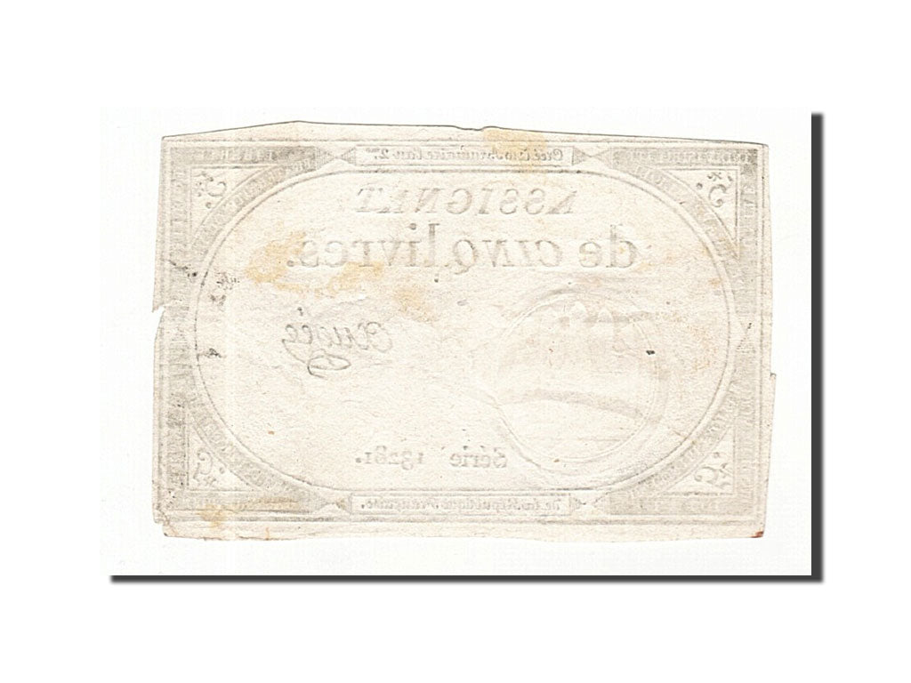 France, 5 Livres, 1793, Augée, KM:A76, 1793-10-31, EF(40-45), Lafaurie:171