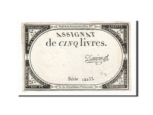 France, 5 Livres, 1793, Davion, KM:A76, 1793-10-31, EF(40-45), Lafaurie:171
