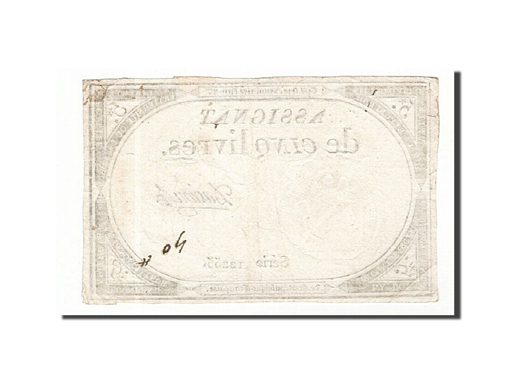 France, 5 Livres, 1793, Davion, KM:A76, 1793-10-31, EF(40-45), Lafaurie:171