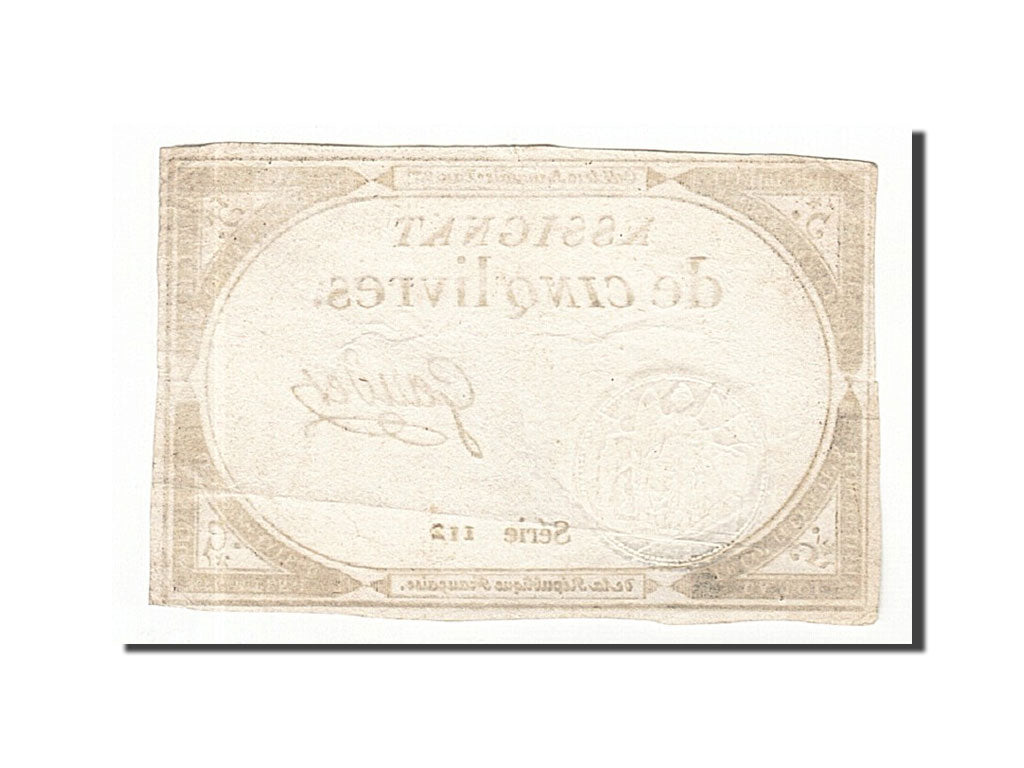 Frankreich, 5 Livres, 1793, Gaudet, KM:A76, 1793-10-31, EF(40-45), Lafaurie:171