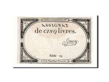 Banknote, France, 5 Livres, 1793, Symon, 1793-10-31, EF(40-45), KM:A76