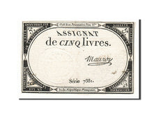 France, 5 Livres, 1793, Mauroy, KM:A76, 1793-10-31, EF(40-45), Lafaurie:171