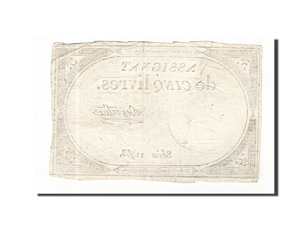 France, 5 Livres, 1793, Duperthe, KM:A76, 1793-10-31, EF(40-45), Lafaurie:171