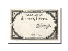 France, 5 Livres, 1793, Semen, KM:A76, 1793-10-31, EF(40-45), Lafaurie:171