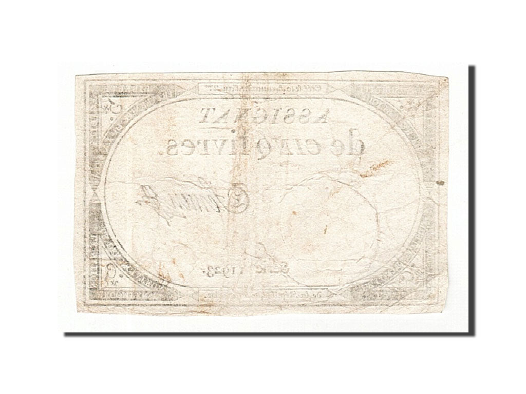 France, 5 Livres, 1793, Semen, KM:A76, 1793-10-31, EF(40-45), Lafaurie:171
