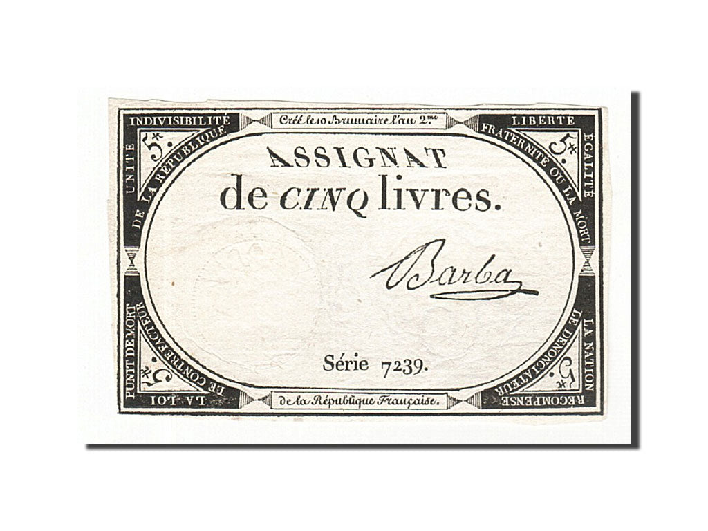 France, 5 Livres, 1793, Barba, KM:A76, 1793-10-31, EF(40-45), Lafaurie:171