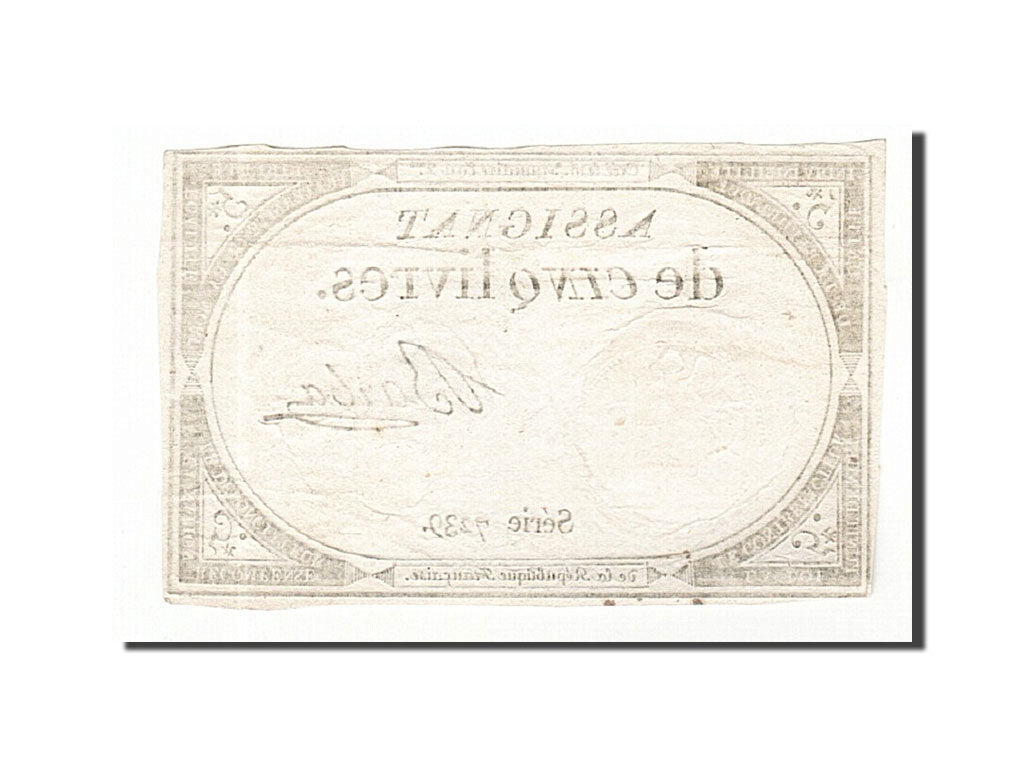 France, 5 Livres, 1793, Barba, KM:A76, 1793-10-31, EF(40-45), Lafaurie:171