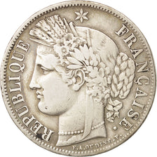 France, Cérès, 5 Francs, 1849, Paris, VF(30-35), Silver, KM:761.1, Gadoury:719