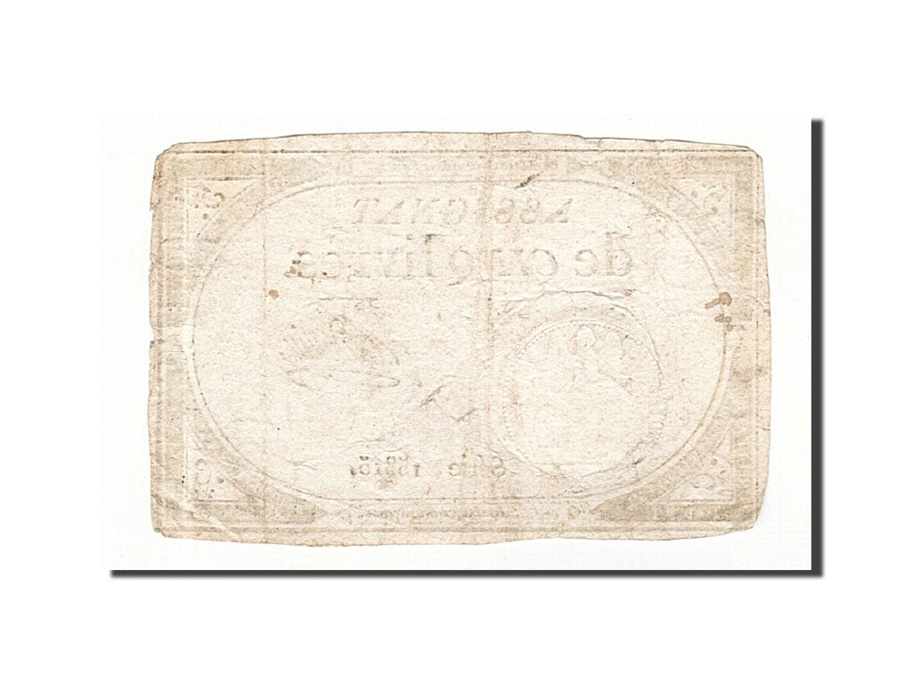 Banknote, France, 5 Livres, 1793, Audoin, 1793-10-31, VF(30-35), KM:A76