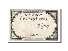 Francia, 5 Livres, 1793, Didier, KM:A76, 1793-10-31, MB, Lafaurie:171