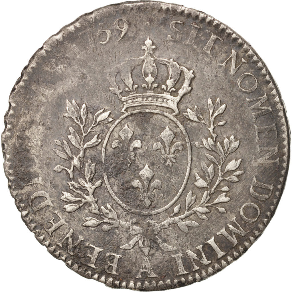 Münze, Frankreich, Louis XV, Écu au bandeau, Ecu, 1759, Paris, S+, Silber