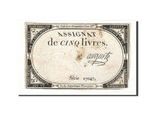 France, 5 Livres, 1793, Auguste, KM:A76, 1793-10-31, VF(20-25), Lafaurie:171