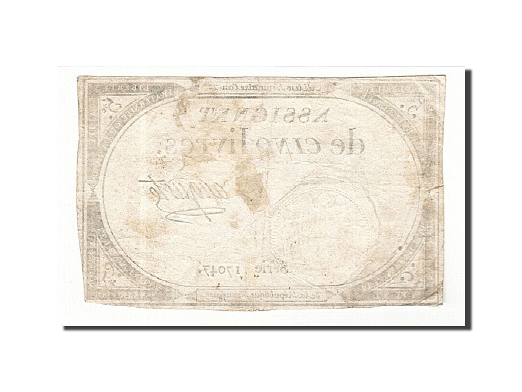 France, 5 Livres, 1793, Auguste, KM:A76, 1793-10-31, VF(20-25), Lafaurie:171