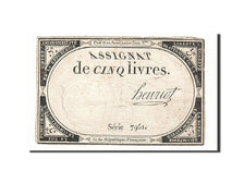 France, 5 Livres, 1793, 1793-10-31, Henriot, KM:A76, TB, Lafaurie:171