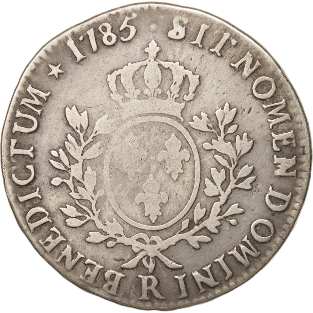 France, Louis XVI, Écu aux branches d'olivier, 1785, Orléans, F(12-15),KM564.14