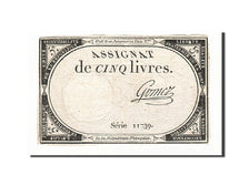 France, 5 Livres, 1793, Gomez, KM:A76, 1793-10-31, VF(20-25), Lafaurie:171