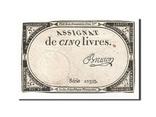 France, 5 Livres, 1793, Bruron, KM:A76, 1793-10-31, VF(20-25), Lafaurie:171