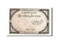 France, 5 Livres, 1793, Galland, KM:A76, 1793-10-31, F(12-15), Lafaurie:171