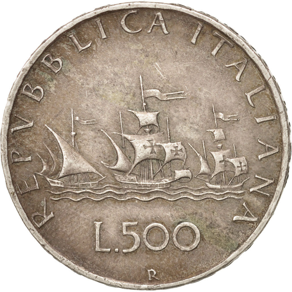Italy, 500 Lire, 1960, Rome, EF(40-45), Silver, KM:98