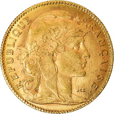 Coin, France, Marianne, 10 Francs, 1912, Paris, AU(55-58), Gold, KM:846