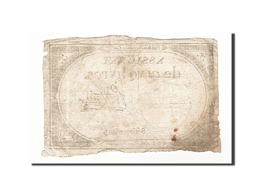 France, 5 Livres, 1793, 1793-10-31, Petitain, KM:A76, B+, Lafaurie:171