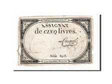 France, 5 Livres, 1793, Fouquet, KM:A76, 1793-10-31, F(12-15), Lafaurie:171