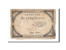 Francia, 5 Livres, 1793, Fenix, KM:A76, 1793-10-31, B, Lafaurie:171
