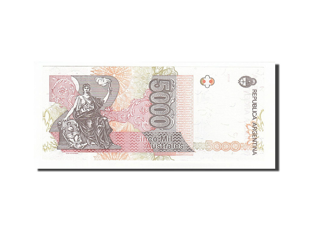 Argentina, 5000 Australes, Undated (1989-91), KM:330e, UNC(65-70)