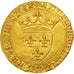 France, Charles VI, Ecu d'or 2nd Emission, AU(55-58), Gold, Duplessy:369A