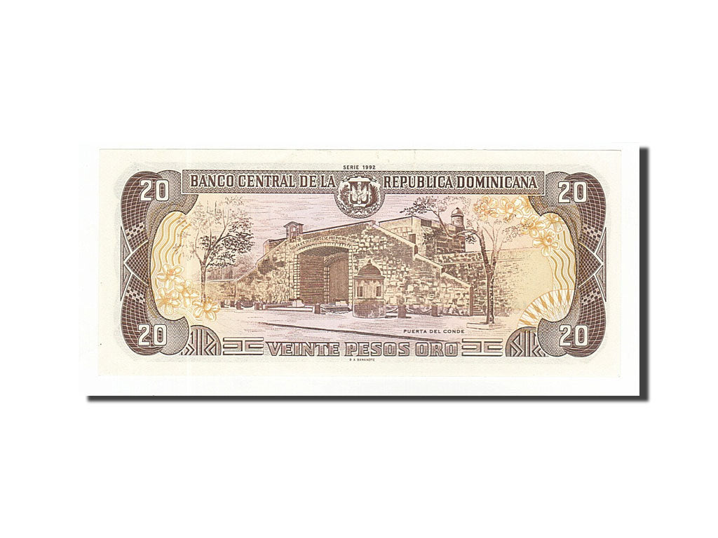 Dominican Republic, 20 Pesos Oro, 1992, 1992, KM:139a, UNC(63)