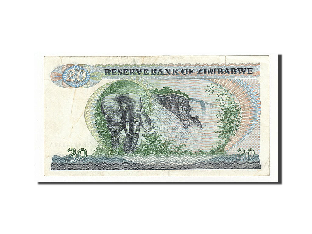 Zimbabwe, 20 Dollars, 1994, 1994, KM:4d, VF(30-35)