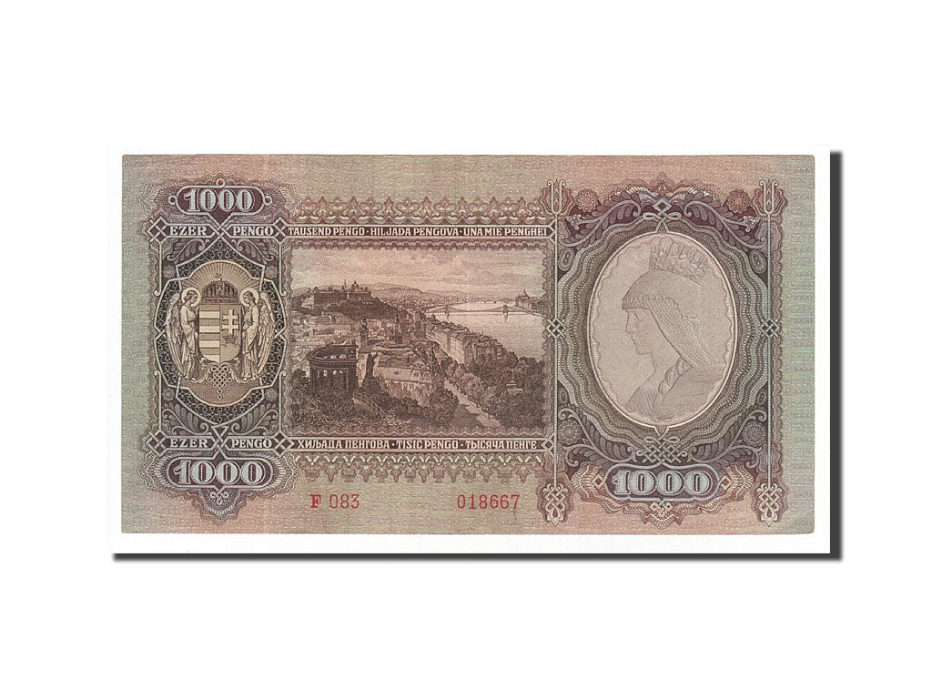 Hungary, 1000 Pengö, 1943, 1943-02-24, KM:116, AU(55-58)