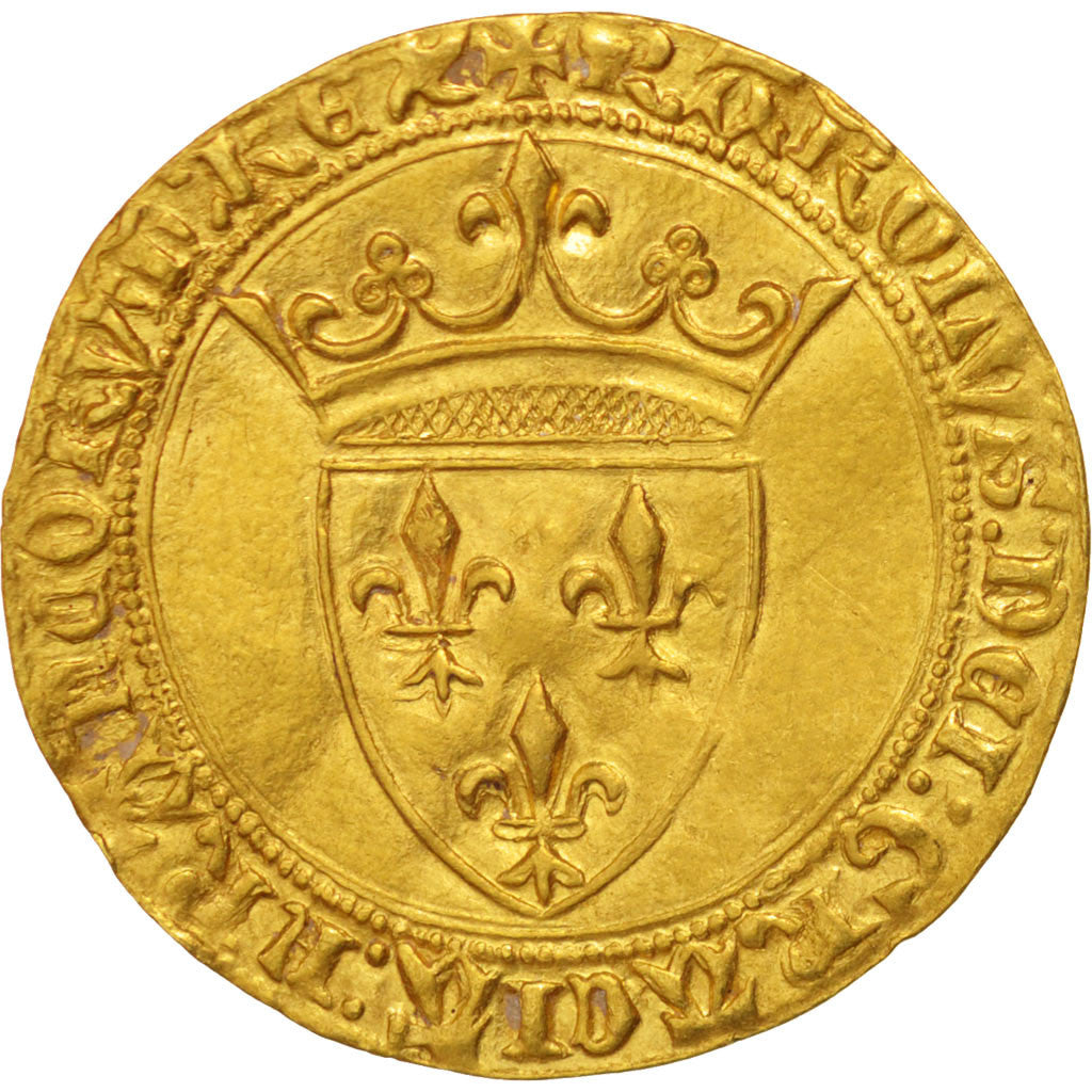 France, Charles VI, Ecu d'or seconde émission, Sup, Or, Duplessy:369A