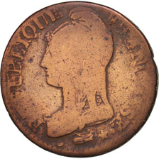France, Dupré, 5 Centimes, 1796, Strasbourg, B, Bronze, KM:640.4, Gadoury:126