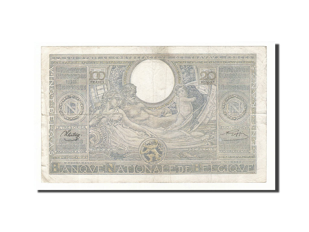 Banknote, Belgium, 100 Francs-20 Belgas, 1942, 1942-10-16, KM:112, VF(30-35)