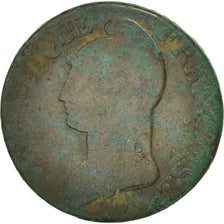 France, Dupré, 5 Centimes, 1796, Limoges, VG(8-10), Bronze, KM:640.7, Gadoury126