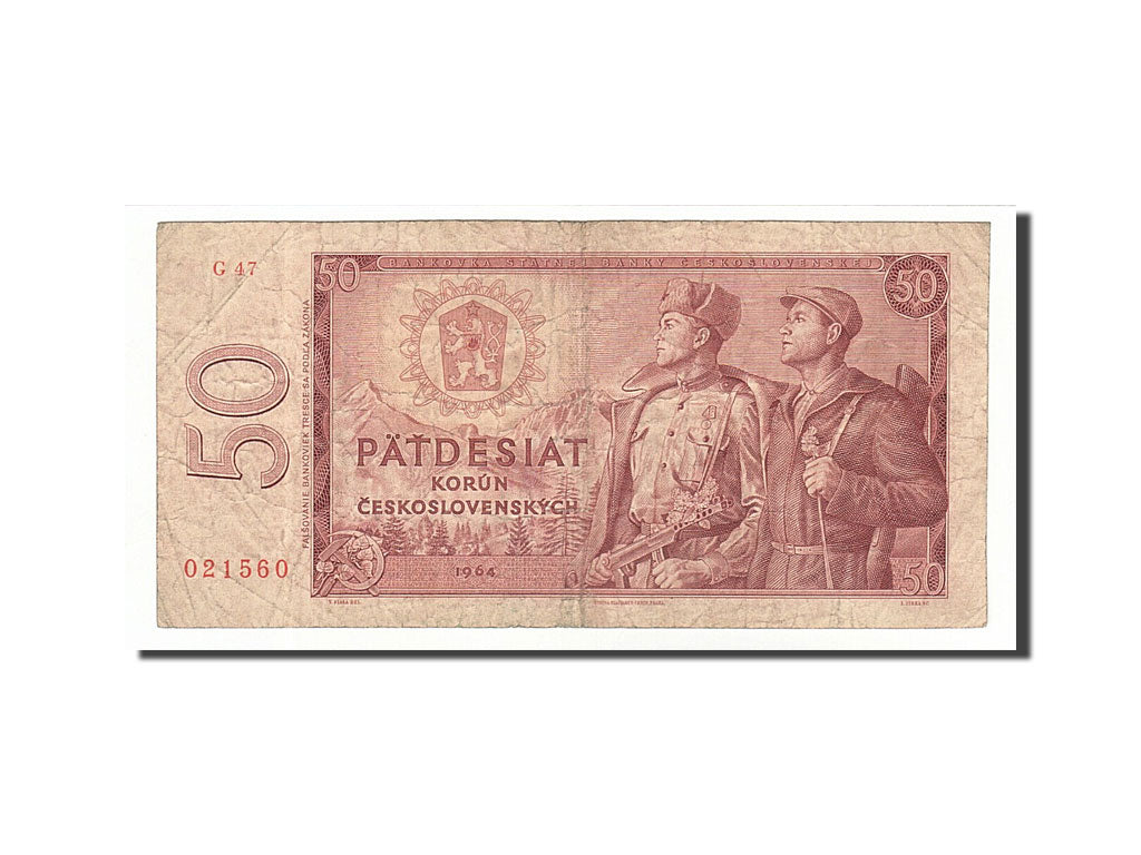 Banknote, Czechoslovakia, 50 Korun, 1964, 1964, KM:90b, VF(20-25)