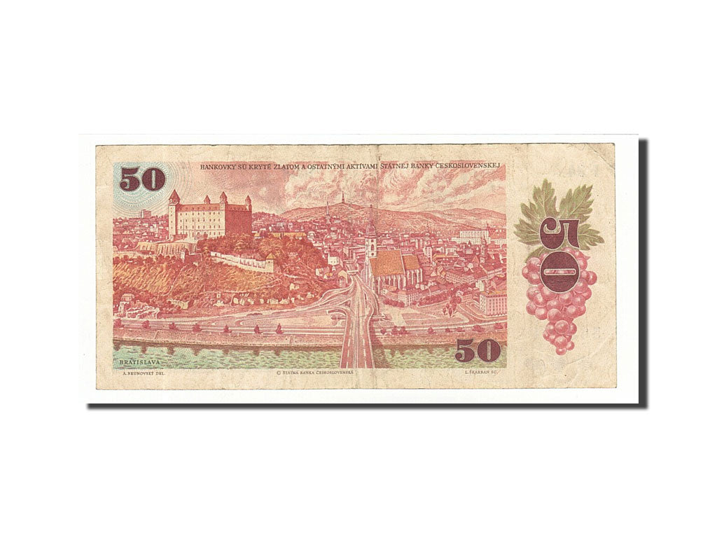 Banknote, Czechoslovakia, 50 Korun, 1987, 1987, KM:96a, VF(20-25)