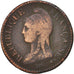 France, Dupré, Decime, 1798, Paris, VG(8-10), Bronze, KM:644.1, Gadoury:187