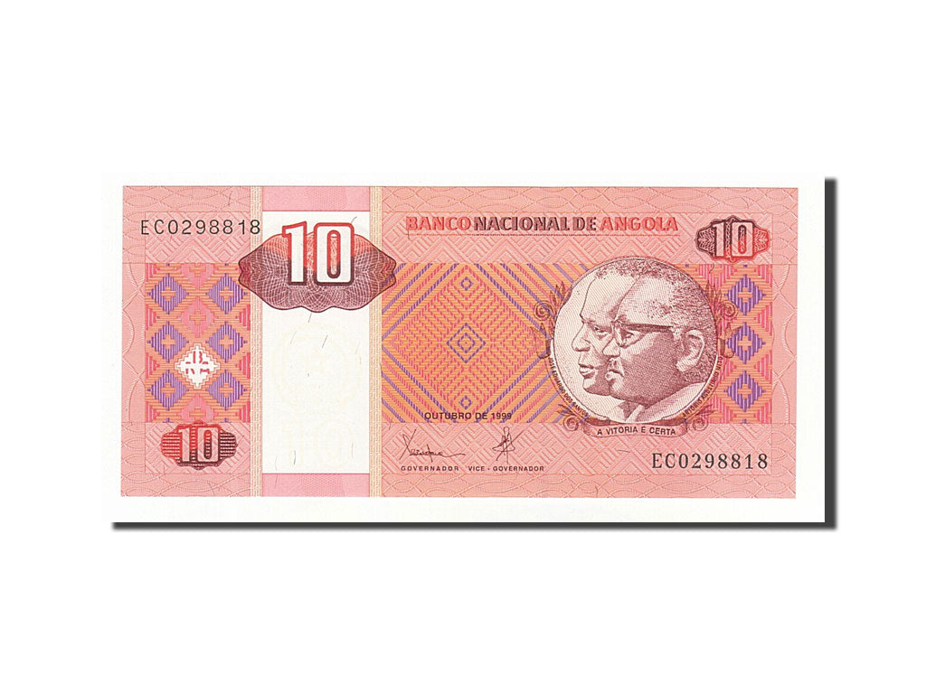 Billete, 10 Kwanzas, 1999, Angola, KM:145a, 10.1999, UNC