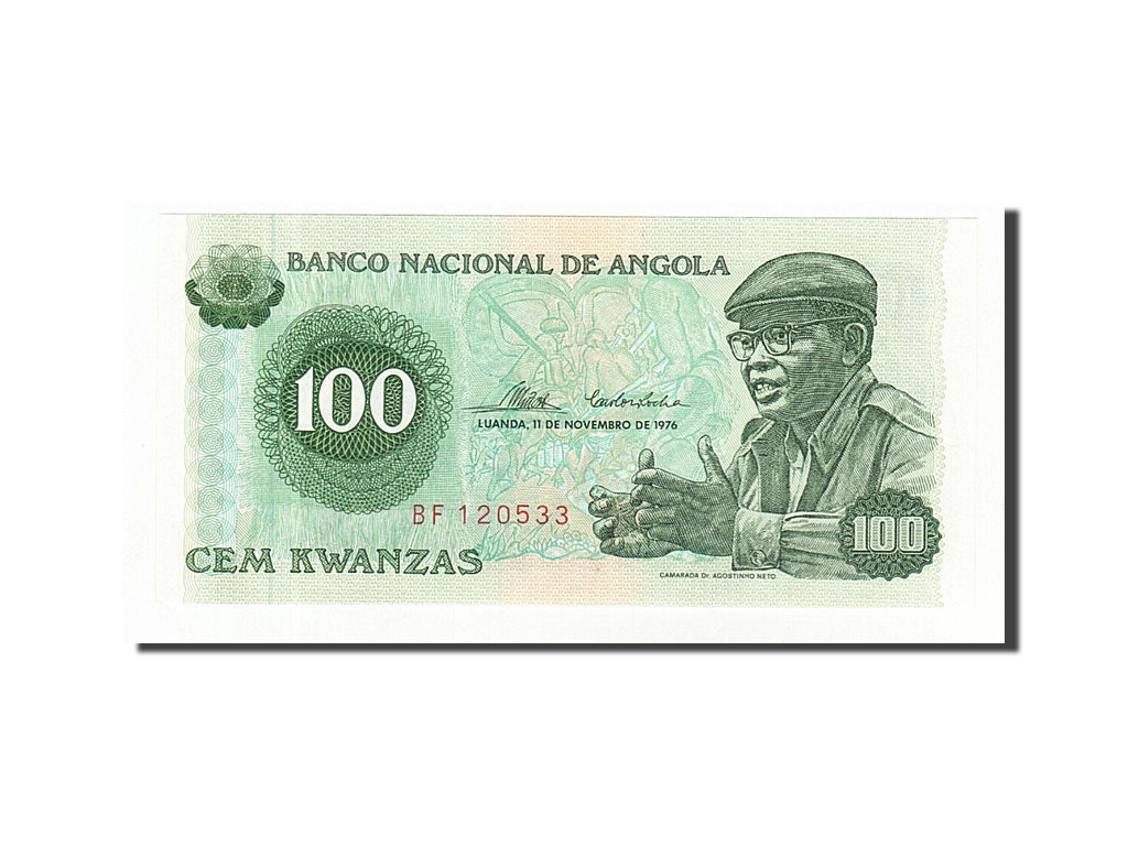 Banknote, Angola, 100 Kwanzas, 1976, 1976-11-11, KM:111a, UNC(65-70)
