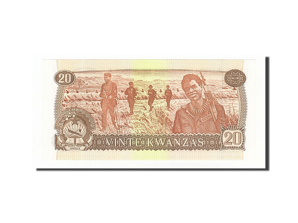 Banknote, Angola, 20 Kwanzas, 1976, 1976-11-11, KM:109a, UNC(65-70)