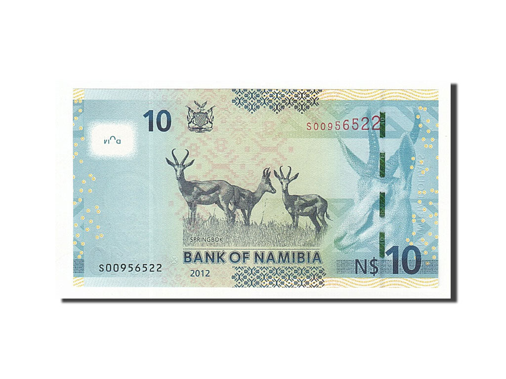 Banknote, Namibia, 10 Namibia dollars, 2012, 2012, KM:11a, UNC(65-70)