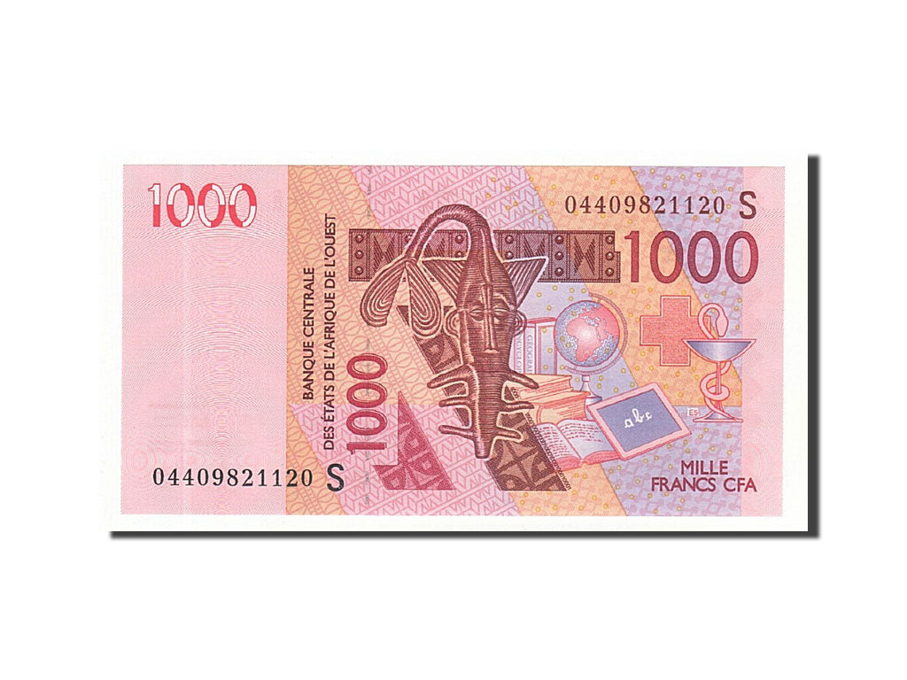 Banknote, West African States, 1000 Francs, 2004, 2004, KM:915Sb, UNC(65-70)