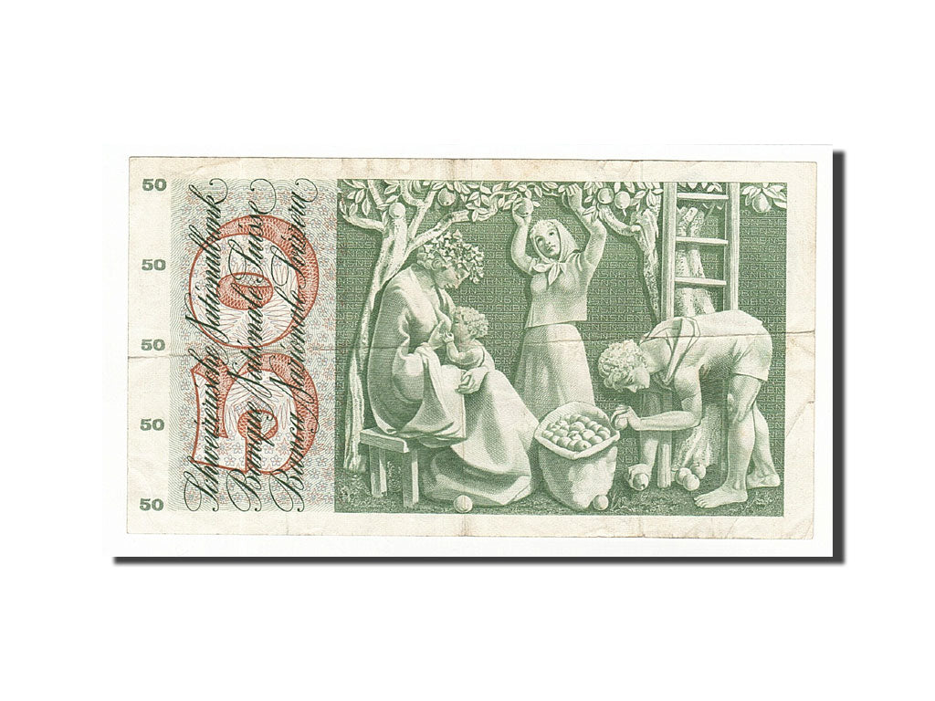 Banknote, Switzerland, 50 Franken, 1961-74, 1969-01-15, KM:48i, VF(30-35)
