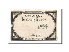 France, 5 Livres, 1793, Audouin, KM:A76, 1793-10-31, VF(30-35), Lafaurie:171